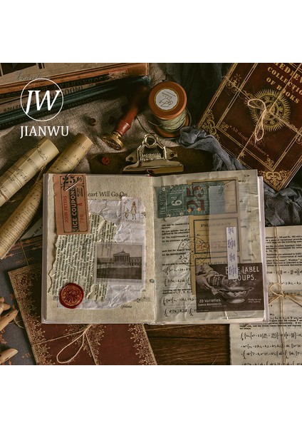 Jian Zhu Kuai Kan Jıanwu 10 Sayfa Vintage Simülasyon Kitap Sayfası Bloknot Dıy El Hesabı Günlüğü Scrapbooking Dekorasyon Malzemesi Kağıt Kırtasiye (Yurt Dışından)