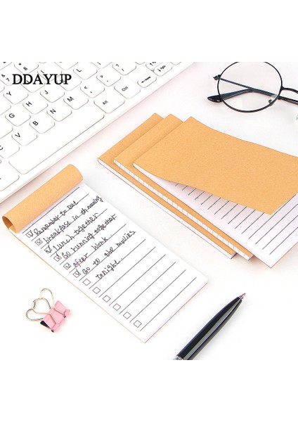 Style4 Cep Kraft Kağıt Bloknot Not Defteri Kırtasiye Scrapbooking Not Notları Yapılacaklar Listesi Gözyaşı Kontrol Listesi Not Defteri (Yurt Dışından)