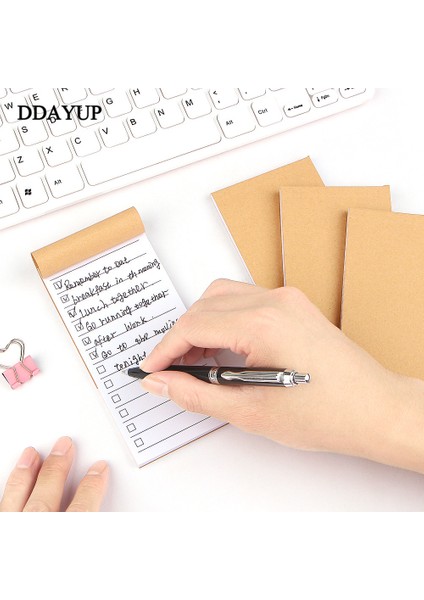 Style4 Cep Kraft Kağıt Bloknot Not Defteri Kırtasiye Scrapbooking Not Notları Yapılacaklar Listesi Gözyaşı Kontrol Listesi Not Defteri (Yurt Dışından)