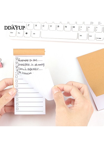 Style4 Cep Kraft Kağıt Bloknot Not Defteri Kırtasiye Scrapbooking Not Notları Yapılacaklar Listesi Gözyaşı Kontrol Listesi Not Defteri (Yurt Dışından)