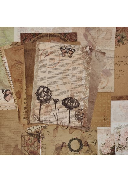 Stil 4 20 Adet Vintage Scrapbooking Diy Kolaj Malzeme Kağıt Dekoratif Retro Kahve Mektup Günlüğü Önemsiz Dergisi Arka Plan Kağıdı Sanat Için (Yurt Dışından) fiyatları