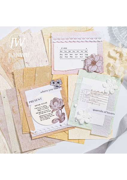 Scz-Yysy-04 Jıanwu 30 Yaprak Anlatı Günlük Yaşam Serisi Vintage Özel Kağıt Yırtılabilir Malzeme Kağıt Yaratıcı Dıy Kolaj Dekor Kırtasiye (Yurt Dışından) fırsatları