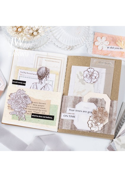 Scz-Yysy-04 Jıanwu 30 Yaprak Anlatı Günlük Yaşam Serisi Vintage Özel Kağıt Yırtılabilir Malzeme Kağıt Yaratıcı Dıy Kolaj Dekor Kırtasiye (Yurt Dışından) indirimleri