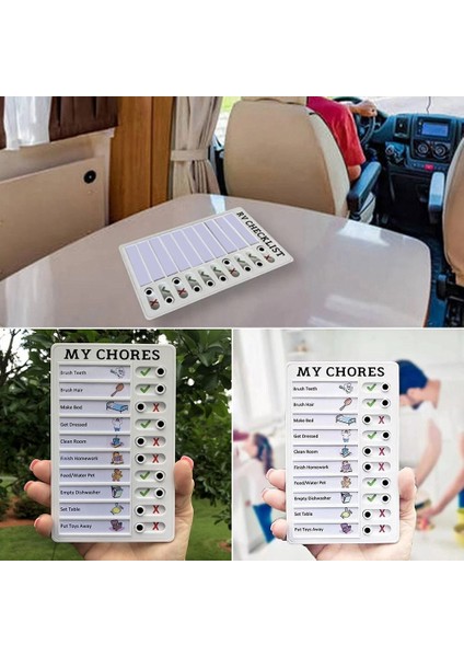Yapılacaklar Listesi Notu Plastik Tahta Işlerim Kontrol Listesi Günlük Planlayıcı Yeniden Kullanılabilir Görev Defteri Yaşlı Çocuk Için Ev Ofis Program Tablosu Not Panosu (Yurt Dışından) indirimleri