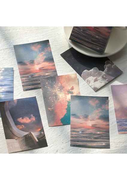 F Mr.paper 9 Stilleri 100 Adet/torba Basit Manzara Bloknot Yaratıcı Ins Tarzı Scrapbooking Dekorasyon Öğrenci Ofis Malzemeleri Bloknot (Yurt Dışından)