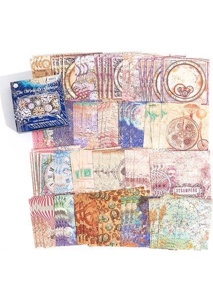 E Yoofun 100 Adet/kutu Bloknot Malzeme Kağıt Anna'nın Düşleri Önemsiz Dergisi Scrapbooking Kartları Retro Arka Plan Dekorasyon Kağıdı (Yurt Dışından)