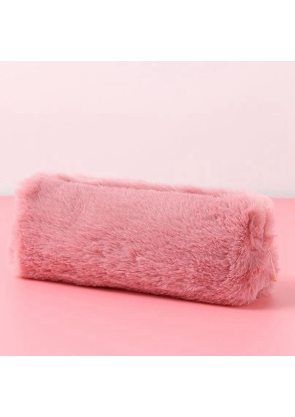 Bir Fasulye Tozu Renkli Kalem Kutusu Peluş Kalem Çantaları Kawaii Kore Kırtasiye Düz Renk Kalem Kutusu Okul Aksesuarları Sevimli Kalem Kutuları (Yurt Dışından)