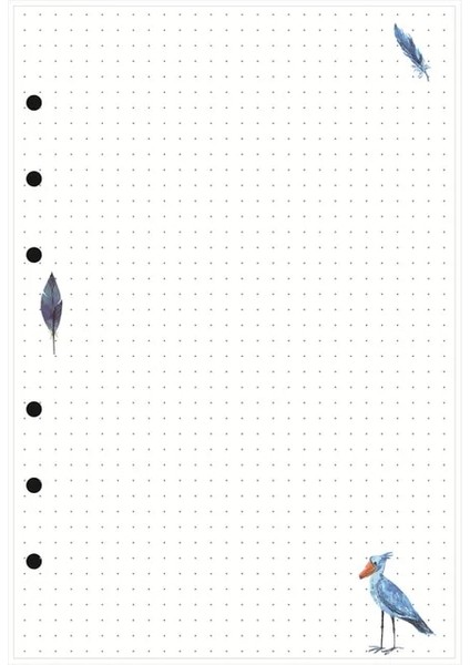 Noktası A7 2023 45 Yaprak Kawaii A5 A6 Gevşek Yaprak Defter Kağıdı Dolum Spiral Ciltleyici Dizin Iç Sayfalar Aylık Haftalık Günlük Planlayıcı Gündem (Yurt Dışından)