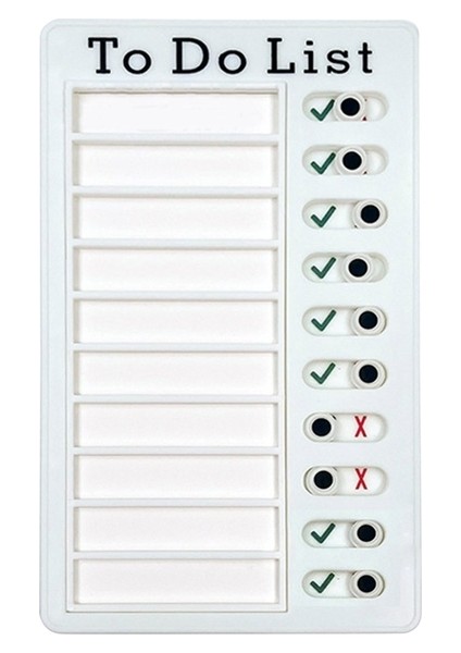 Stil 4 Kontrol Listesi Not Panosu Taşınabilir Günlük Işler Kontrol Listesi Plastik Kaydırıcılı Görevler Rv Yapılacaklar Listesi Not Defteri Iyi Alışkanlık Oluşturma (Yurt Dışından)