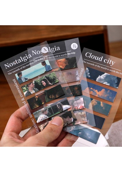 F 100 Yaprak/paket Notlar Yapışkanlı Çıkartmalar Kawaii Nostalgia Cloud Ctiy Not Defteri Yapışkan Notlar Yer Işareti Marker Kağıtlar Coreana (Yurt Dışından)