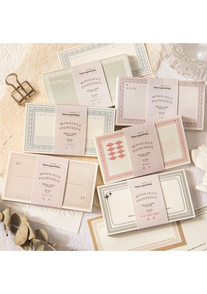 B Yoofun 30 Adet/grup Özel Kağıt Çerçeve Tasarımı Not Defterleri Ins Boarder Dıy Not Malzeme Kağıtları Dergisi Scrapbooking Dizüstü (Yurt Dışından)