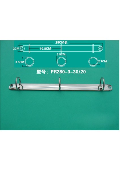 280 3 Halkalı 30MM Siyah Vidalı 20MM 25MM 30MM Dıy Klasör Klipsi Vidalı, 2 6 4 9 20 26 30 Delikli Mekanizma, 280=285, A4 B5 A5 A6 A7 (Yurt Dışından)