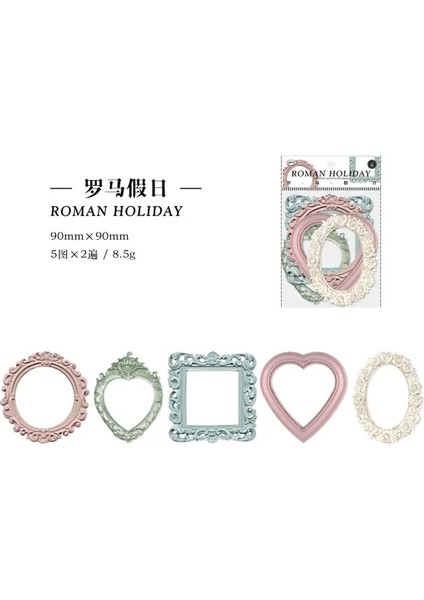 Stil 4 10 Adet Vintage Içi Boş Fotoğraf Çerçevesi Dokulu Malzeme Kağıt Dıy Scrapbooking Kartları Önemsiz Dergisi Retro Dekorasyon Kağıdı (Yurt Dışından)