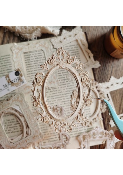 Stil 4 10 Adet Vintage Içi Boş Fotoğraf Çerçevesi Dokulu Malzeme Kağıt Dıy Scrapbooking Kartları Önemsiz Dergisi Retro Dekorasyon Kağıdı (Yurt Dışından) modelleri