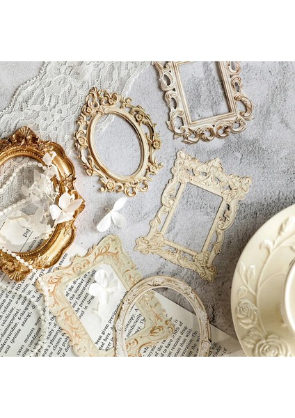 Stil 4 10 Adet Vintage Içi Boş Fotoğraf Çerçevesi Dokulu Malzeme Kağıt Dıy Scrapbooking Kartları Önemsiz Dergisi Retro Dekorasyon Kağıdı (Yurt Dışından) indirimleri