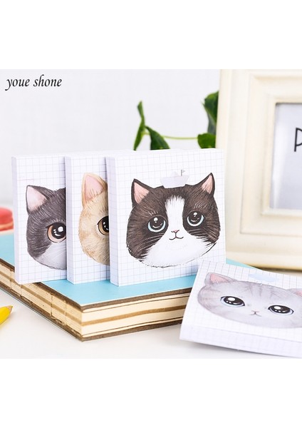Resim Olarak 1 Adet Sevimli Kedi Yapışkan Not Yaratıcı Kırtasiye Çıkartmalar Scrapbooking N Kez Etiket Mesaj Notları Kitap Ofis Öğrencileri Malzemeleri (Yurt Dışından) modelleri