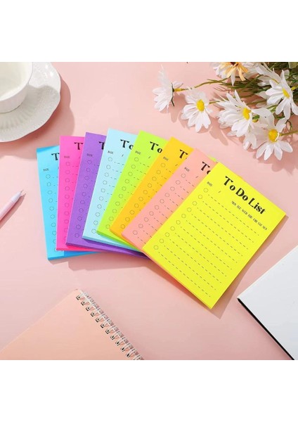 Kırmızı 50 Sayfa Günlük Haftalık Aylık Planlayıcı Alışveriş Kontrol Listesi Taşınabilir Bloknot Yapılacaklar Listesi Yapışkan Notlar Kırtasiye Yapışkan Notlar (Yurt Dışından)