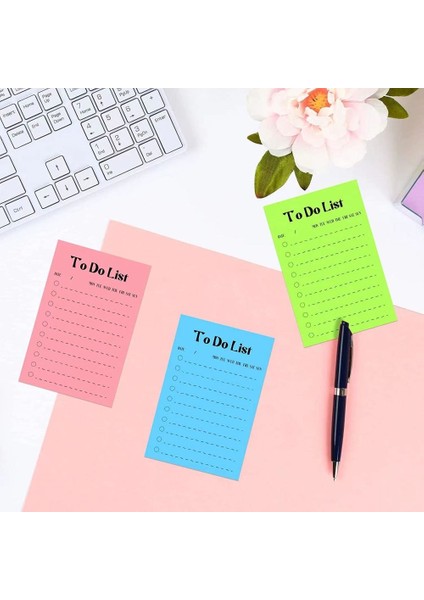 Kırmızı 50 Sayfa Günlük Haftalık Aylık Planlayıcı Alışveriş Kontrol Listesi Taşınabilir Bloknot Yapılacaklar Listesi Yapışkan Notlar Kırtasiye Yapışkan Notlar (Yurt Dışından)