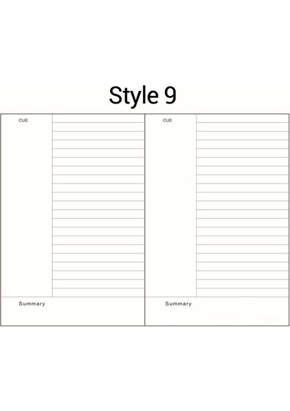 Style9 A5 A5 A6 Gevşek Yaprak Defter Dolum Spiral Ciltleyici Iç Sayfa Günlüğü Haftalık Aylık Planlayıcı Yapılacaklar Listesi Çizgi Nokta Izgara Iç Kağıt (Yurt Dışından)