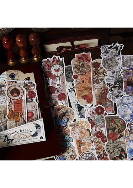 Stil 3 Vintage Çiçek Damga Ay Filmi Kolaj Dıy Scrapbooking Malzemeleri Dekor Önemsiz Dergisi Okul Kart Yapımı Kırtasiye Not Kağıdı (Yurt Dışından) fırsatları