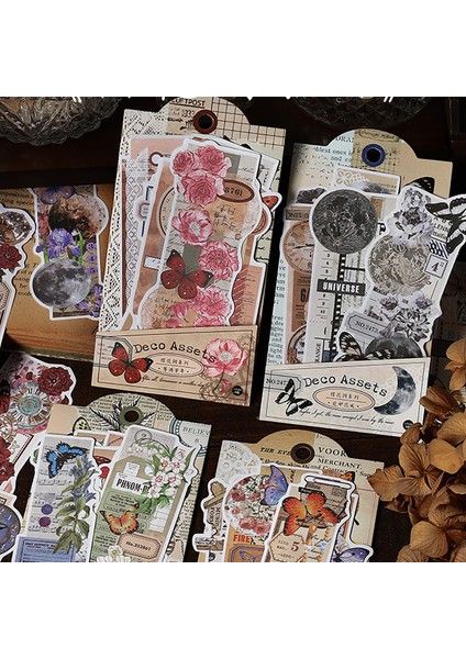 Stil 3 Vintage Çiçek Damga Ay Filmi Kolaj Dıy Scrapbooking Malzemeleri Dekor Önemsiz Dergisi Okul Kart Yapımı Kırtasiye Not Kağıdı (Yurt Dışından) indirimleri