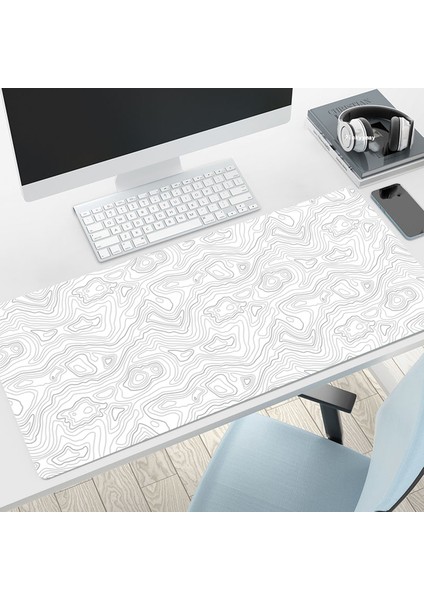 XM00014 (13) 300X700X2MM Siyah Beyaz Büyük Fare Mat Oyun Mousepad Büyük Oyun Fare Altlıkları 39.3X19.6IN Kauçuk Klavye Paspasları Masa Pedi Hd Fare Altlıkları (Yurt Dışından)