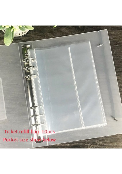 A5 Makbuz Çantası-10 Adet A5 Sharkbang A5 Glitter Bağlayıcı Defter Fotoğraf Organizatör Gevşek Yaprak Günlüğü Mermi Pp Kollu Kitap Dergisi Gündemi Kırtasiye Toplayın (Yurt Dışından)