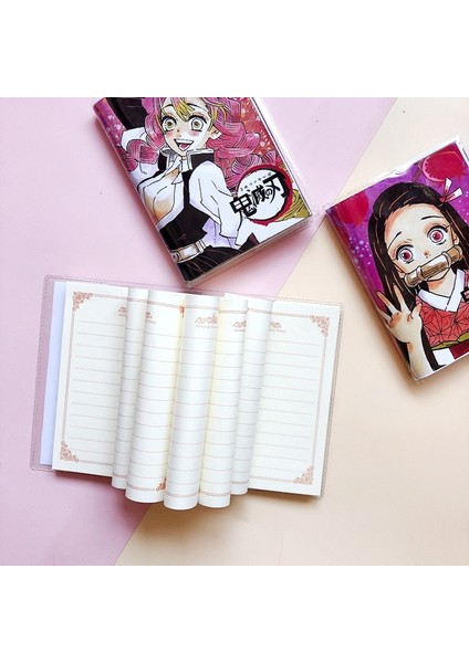 Stil 2 8.5X12 cm Demon Slayer Dizüstü Küçük El Hesap Kitabı Öğrenci Taksitli Kitap Öğrenci Kırtasiye Yazma Pedleri Ofis Okul Malzemeleri Anime (Yurt Dışından) fırsatları