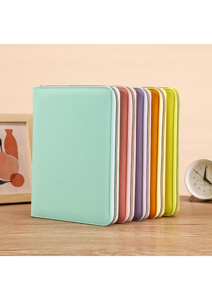 Yeşil B5 A5 A6 B5 Gevşek Yaprak Fermuar Bağlayıcı Dolum, Fotoğraf Kartı Koleksiyonu Kitap Kartpostal Organizatör Günlüğü Dizüstü Okul Kırtasiye (Yurt Dışından) fiyatları