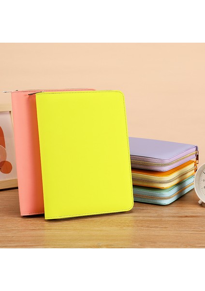 Yeşil B5 A5 A6 B5 Gevşek Yaprak Fermuar Bağlayıcı Dolum, Fotoğraf Kartı Koleksiyonu Kitap Kartpostal Organizatör Günlüğü Dizüstü Okul Kırtasiye (Yurt Dışından) modelleri