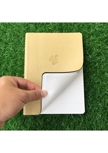 Krem-Yumuşak Kapak 120GSM Kare Izgara Yumuşak Kapak Gündem Defteri Kare Izgara Dergi Çizgili Not Defteri 120GSM Kağıt, Hayalet Yok, Akma Yok (Yurt Dışından)