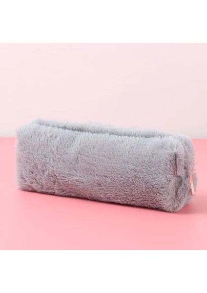 Gri Kawaii Ekmek Tost Kalem Kutusu Çantası Kızlar Için Sevimli Peluş Kalem Kılıfı Kutusu Büyük Kapasiteli Öğrenci Okul Malzemeleri Kore Kırtasiye (Yurt Dışından)