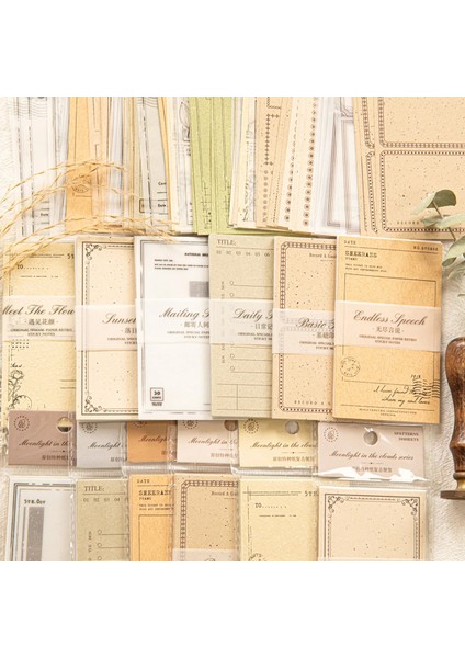Stil 1 30 Yaprak Vintage Özel Kağıt Not Dekoratif Malzeme Kağıt Kolaj El Kitabı Çerçeve Kağıdı Scrapbooking Diy Günlüğü Etikel (Yurt Dışından) fiyatları
