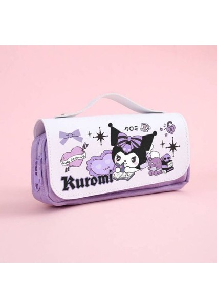 A6 Sanrio Pu Büyük Kapasiteli Kalem Kutusu Kawaii Cinnamoroll Melodi Kuromi Okul Malzemeleri Kalem Çantası Kalem Kılıfı Kalem Kutusu Kırtasiye (Yurt Dışından)