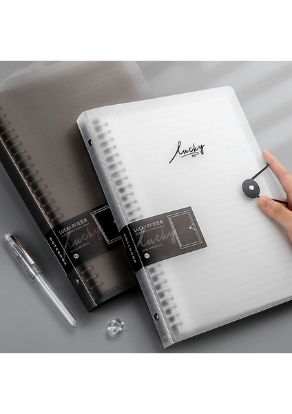 NBK002-3 A4 2023 Günlüğü A5 B5 A4 Şeffaf Gevşek Yaprak Ciltli Defter Iç Çekirdek Kapak Not Defteri Dergisi Planlayıcısı Ofis Kırtasiye Malzemeleri (Yurt Dışından)