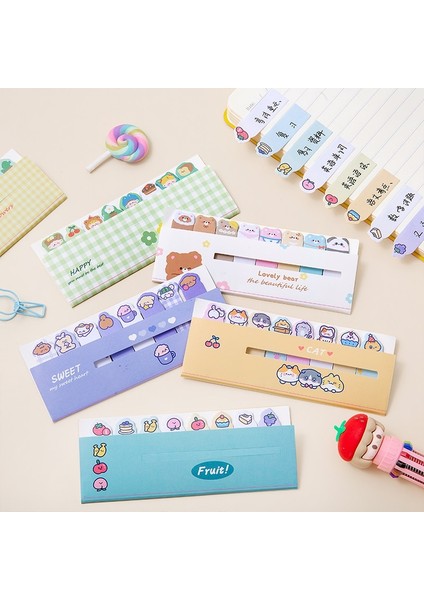 Bir Mohamm 120 Adet Çok Renkli Kawaii Karikatür Meyve Çiçek Yazılabilir Yapışkan Notlar Dizini Sayfalar Için Kitap Ayracı Sınıflandırması (Yurt Dışından) indirimleri