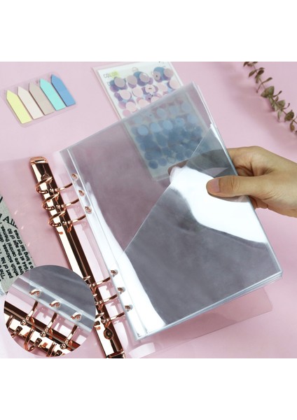 10 Adet Paketi A5 1 Kuşak Skysonıc 10 Adet/takım A5 A6 A7 Pvc Kollu Bağlayıcı Kartpostallar Çanta Eğik Bilet Çantası 3/5 Inç Albüm Dolum Cep Organizatör Toplamak (Yurt Dışından)