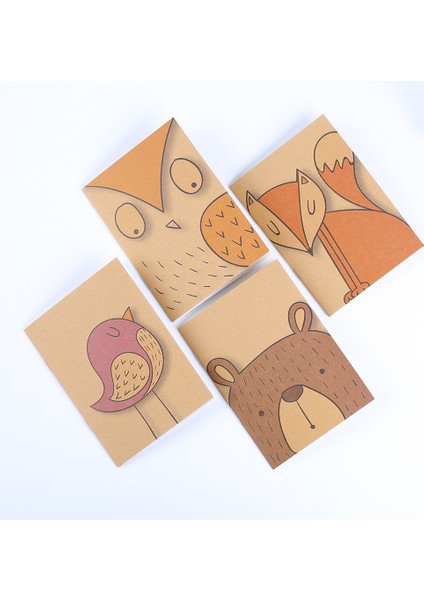 Hayvanlar 10 Adet/paket Vintage Kraft Kağıt Defter A7 Boş Kaktüs Baykuş Mini Sevimli Planlayıcısı Ofis Aksesuarı Günlüğü Not Defteri Dergisi Kırtasiye (Yurt Dışından) fırsatları