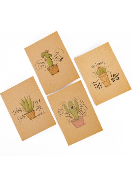 Hayvanlar 10 Adet/paket Vintage Kraft Kağıt Defter A7 Boş Kaktüs Baykuş Mini Sevimli Planlayıcısı Ofis Aksesuarı Günlüğü Not Defteri Dergisi Kırtasiye (Yurt Dışından) indirimleri