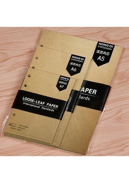 Kraft Boş A6 45 Yaprak Iş A5 A6 Gevşek Yaprak Defter Dolum Spiral Ciltleme Dizini Iç Sayfa Aylık Haftalık Yapılacaklar Listesi Kağıt Kırtasiye (Yurt Dışından)