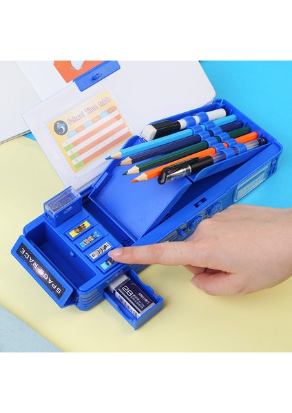 Normal Kalem Kutusu Astronot Kalem Kutusu Deformasyon Kalem Kutusu Trousse Kalemlik Çift Taraflı Kalem Kutusu Estuche Escolar Kawaii Kırtasiye Kalem Kutusu (Yurt Dışından)