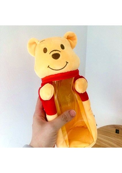 Çilek Ayı Disney Peluş Kalem Kutusu Kalemlik Popüler Kız Erkek Dikiş Şeffaf Saklama Çantası Hediye Okul Ofis Kırtasiye Kawaii Kalem Çantası (Yurt Dışından) fırsatları