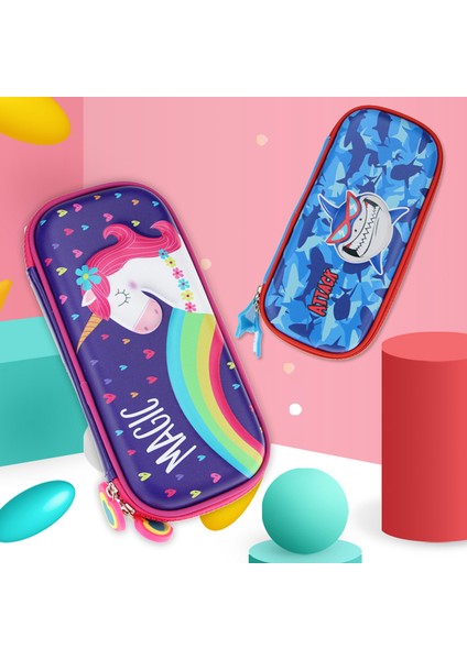 Stil 4 Kawaii Kalem Kutusu Trousse Scolaire Kırtasiye Sevimli Kalem Kutusu Aksesuarları Kalem Kutusu Unicorn Piornik Estojo Escolar Kalem Kutusu (Yurt Dışından)