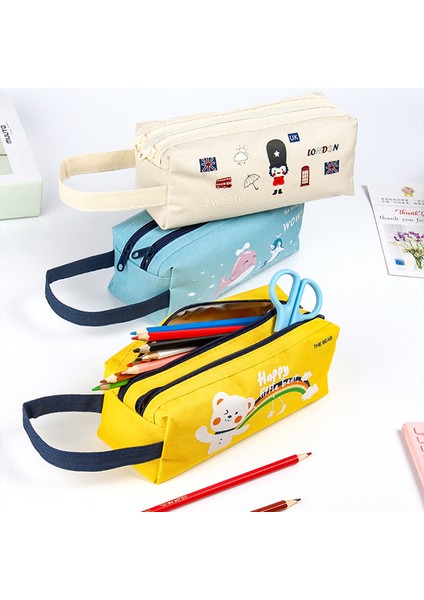 Kawaii Kalem Kutuları Piornik Kalem Çanta Kutusu Sevimli Yüksek Kapasiteli Durumda Okul Malzemeleri Estuche Estuches Escolares Trousse Scolaire Kırtasiye (Yurt Dışından) fiyatları
