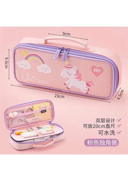 Sevimli Kalem Kutusu Okul Malzemeleri Unicorn Estuche Escolar Trousse Kawaii Astronot Kalem Kutusu Stylo Kalemlik Estuches Para El Colegio (Yurt Dışından)