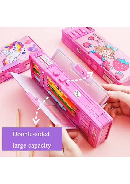 Şifre Unicorn Kalem Kutusu Şifre Kawaii Kırtasiye Kalemler Durumda Deformasyon Kalem Kutusu Okul Malzemeleri Estuches Escolar Kalem Kutusu (Yurt Dışından)