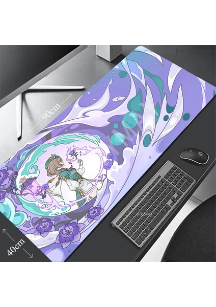 Lisa WA00382 (3) 600X300X2MM Genshin Etki Fare Altlığı Oyun Mousepadleri 400X900 Büyük Mousepad Anime Kauçuk Büyük Masa Mat Şirket Dizüstü Bilgisayar Masası Pedi Hediye Için (Yurt Dışından)
