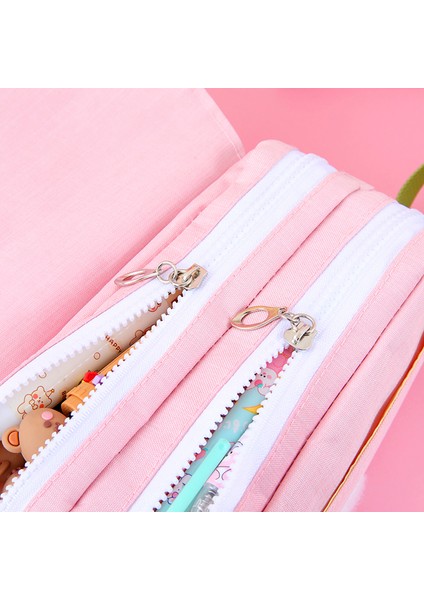 3 Rastgele Broş Büyük Kapasiteli Kalem Kutusu Kore Kırtasiye Kalem Kutusu Rastgele Broş Estuche Escolar Okul Malzemeleri Kızlar Için Kalem Kutuları (Yurt Dışından) indirimleri