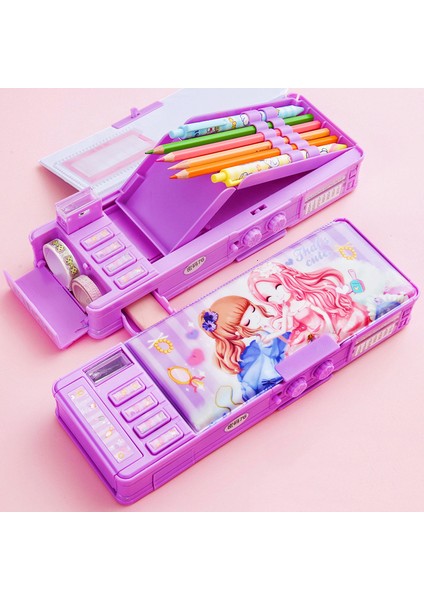 Şifre Unicorn Kalem Kutusu Şifre Kawaii Kırtasiye Kalemler Durumda Deformasyon Kalem Kutusu Okul Malzemeleri Estuches Escolar Kalem Kutusu (Yurt Dışından)