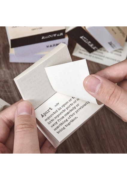 H Journamm 100 Adet Sözlük Kütüphane Serisi Malzeme Kağıt Scrapbooking Kart Yapımı Günlük Kayıt Projesi Dıy Retro Arka Plan Kağıdı (Yurt Dışından)